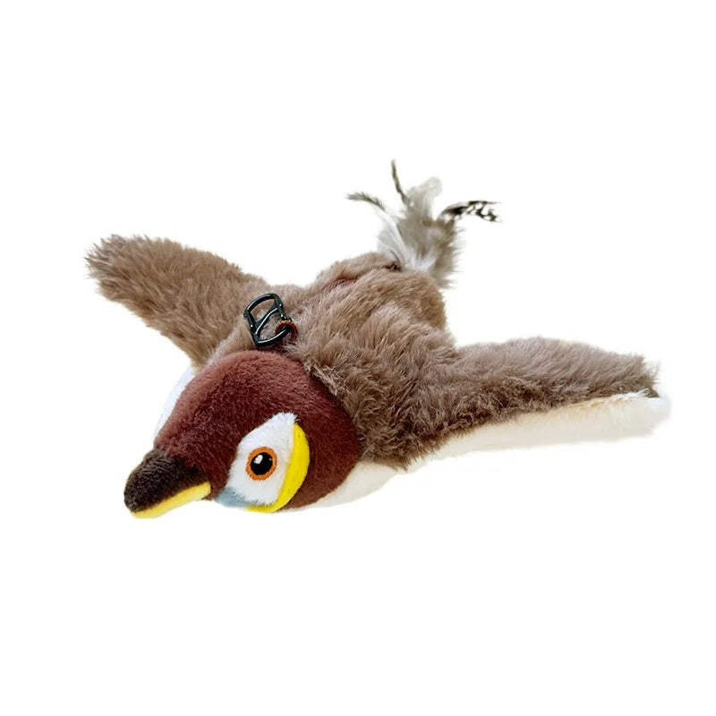 Interactive self-flying bird toy CatCatch, designed to engage and stimulate your cat with unpredictable movements.