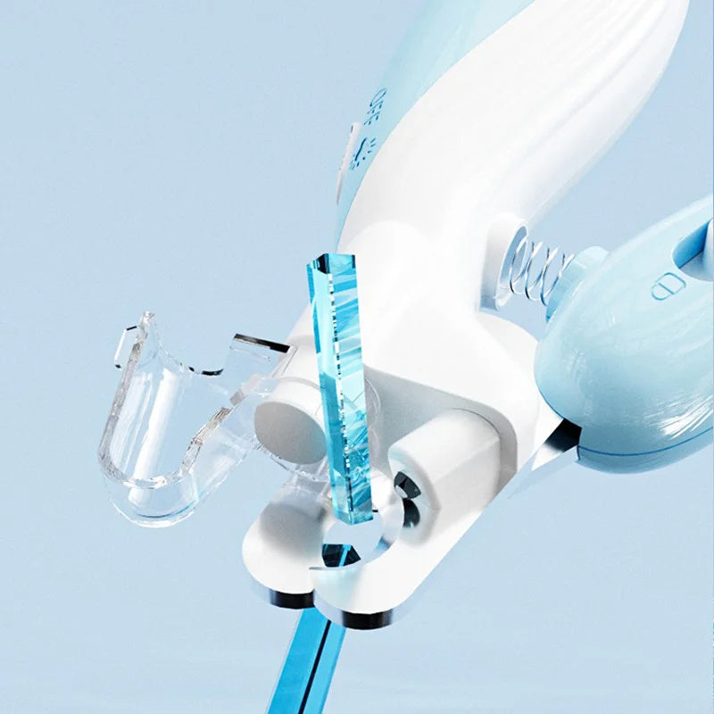 LED electric pet nail clippers for safe and easy trimming of small and medium pets' nails, featuring a professional design.